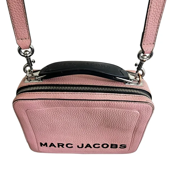 Marc Jacobs The Box 23 Pink Pebbled Leather Crossbody Handbag - Picture 5 of 13